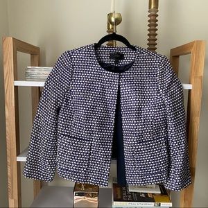 J. Crew purple tweed blazer/ jacket